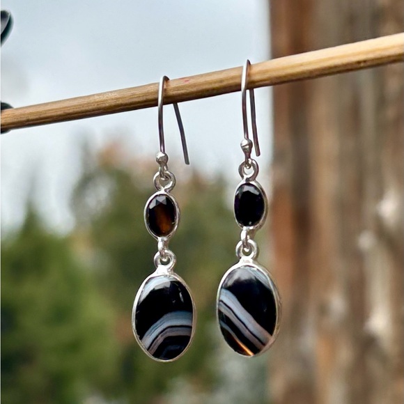 Botswana Agate Necklace & Earring Set! - Picture 10 of 14